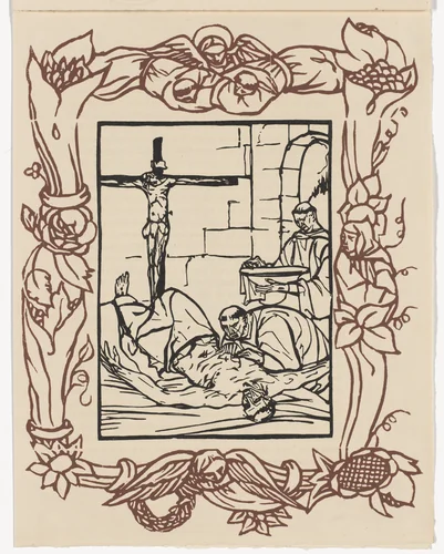 Plate (page 347) from Les Petites Fleurs de St. François (The Little Flowers of St. Francis) by Émile Bernard, illustrated book, 1928