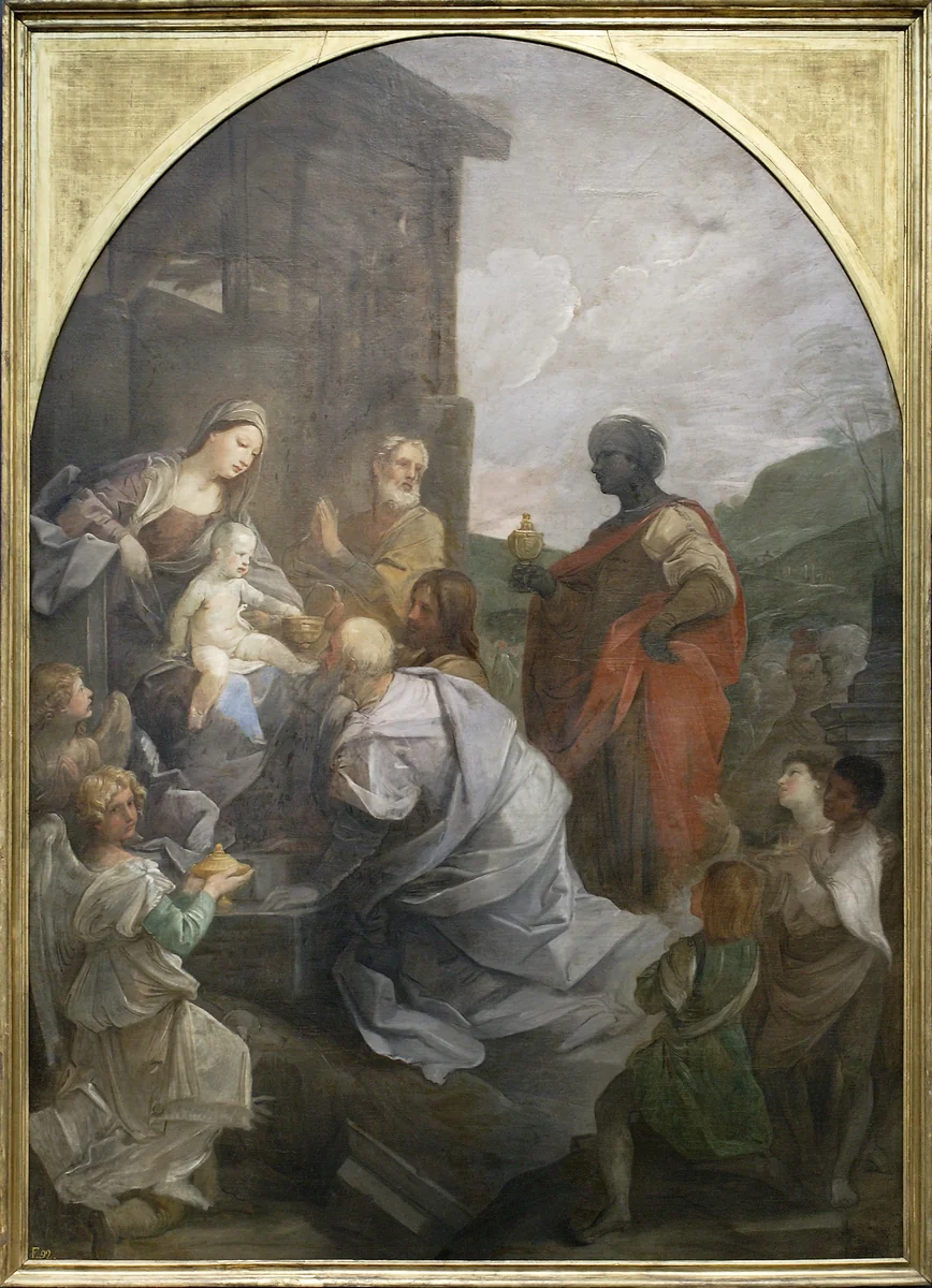 Adoration of the Magi by Guido Reni, painting, 1642