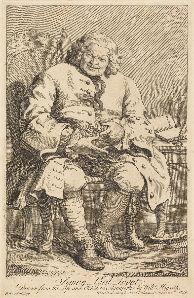 Simon Lord Lovat by William Hogarth, print, 1746