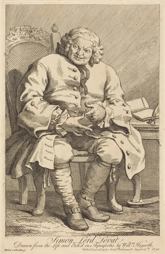 Simon Lord Lovat by William Hogarth, print, 1746