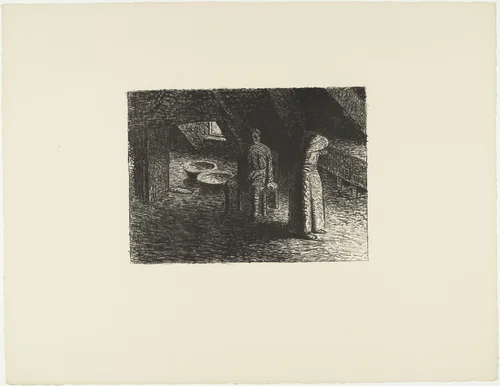 The Guilty Woman (Die Schuldbewußte) from The Dead Day (Der tote Tag) by Ernst Barlach, print, 1910