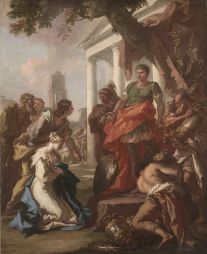 The Continence of Scipio by Giovanni Antonio Pellegrini, painting, 1705-1715