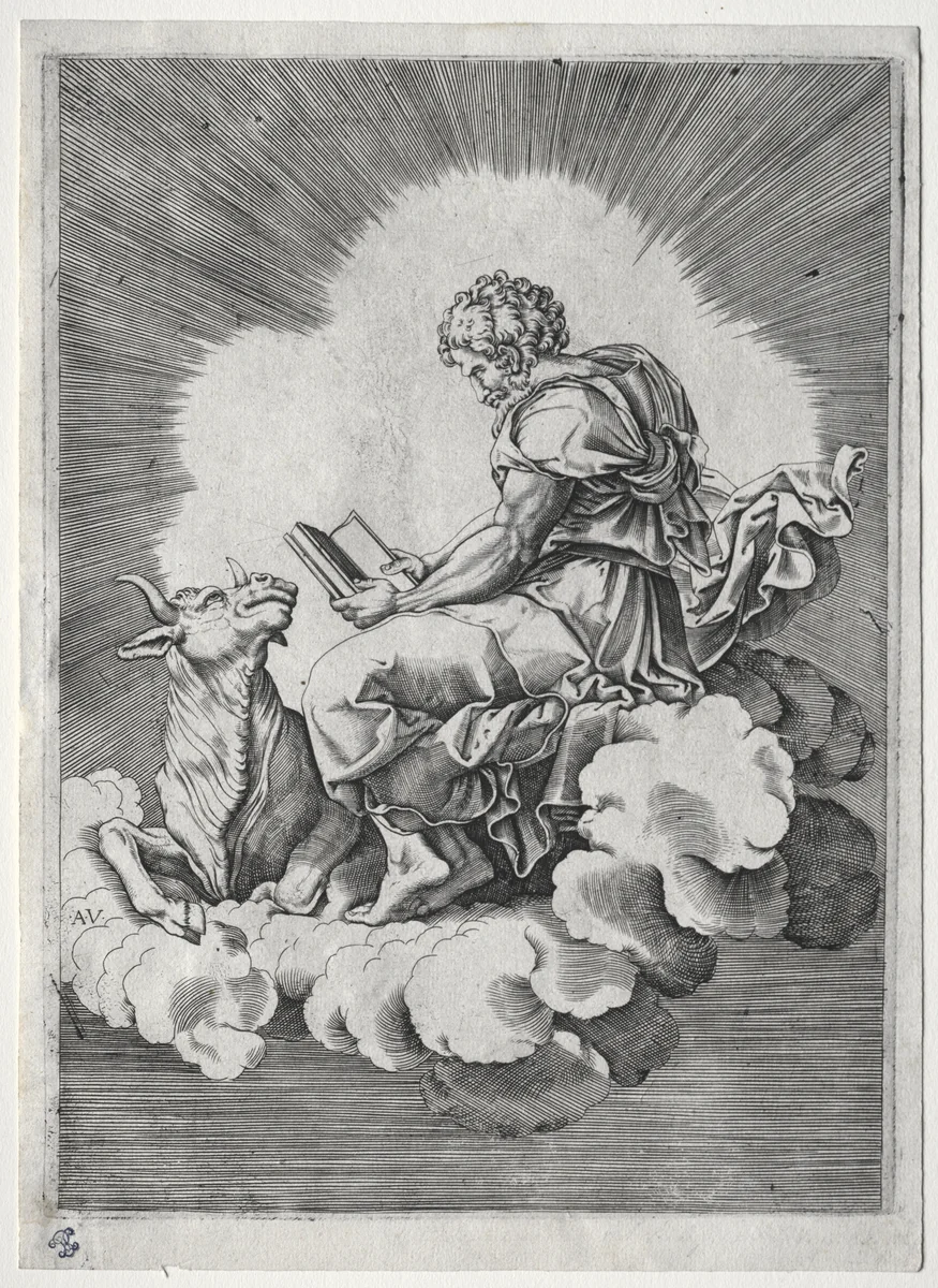 The Four Evangelists: St. Luke by Unknown, print, 1513-1523