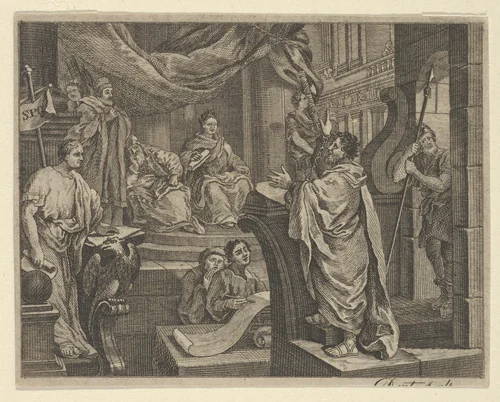 Sullivan's Paul Before Felix by Dent, print, 1795-1805