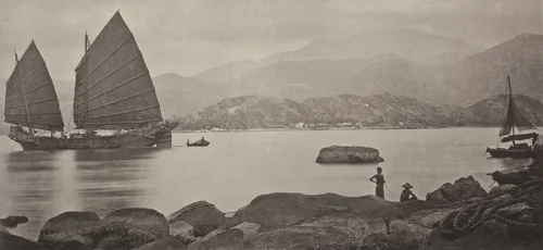 A Canton Trading Junk by John Thomson, photograph, 1873