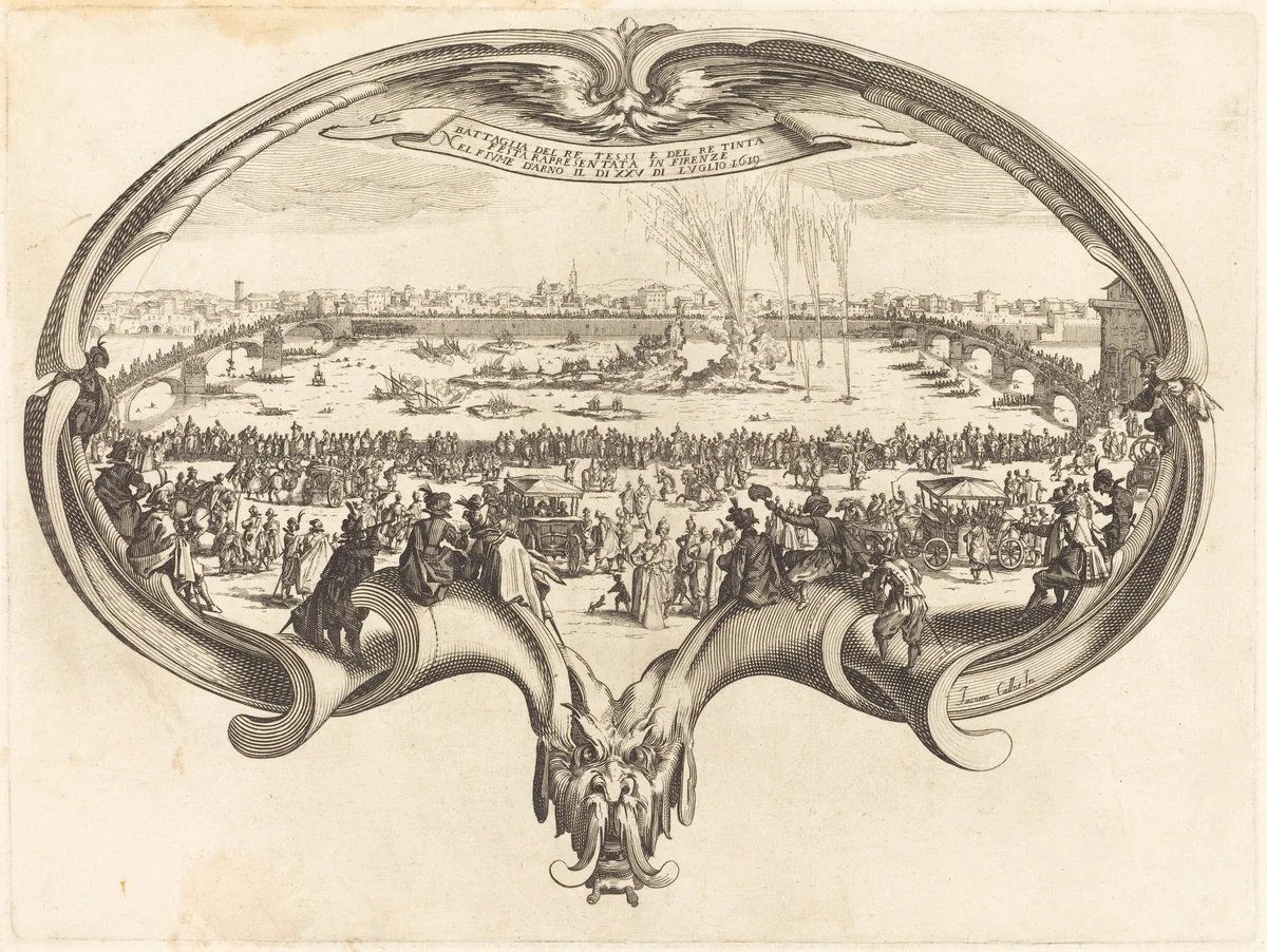 The Fan by Jacques Callot, print, 1600-1699