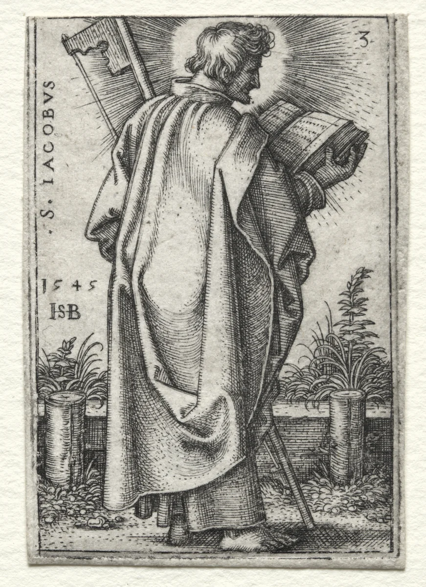 St. James the Less by Hans Sebald Beham, print, 1545-1546