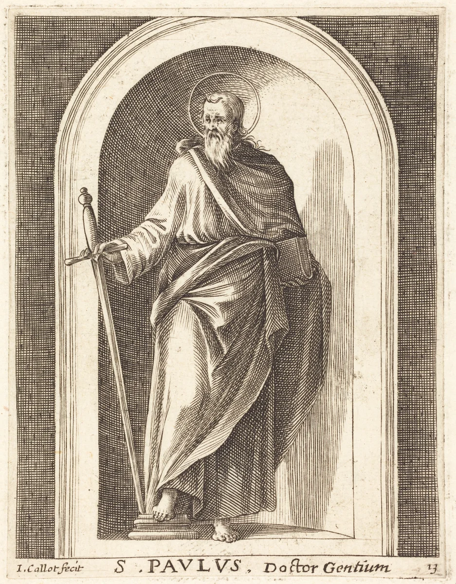 Saint Paul by Jacques Callot, print, 1608-1611