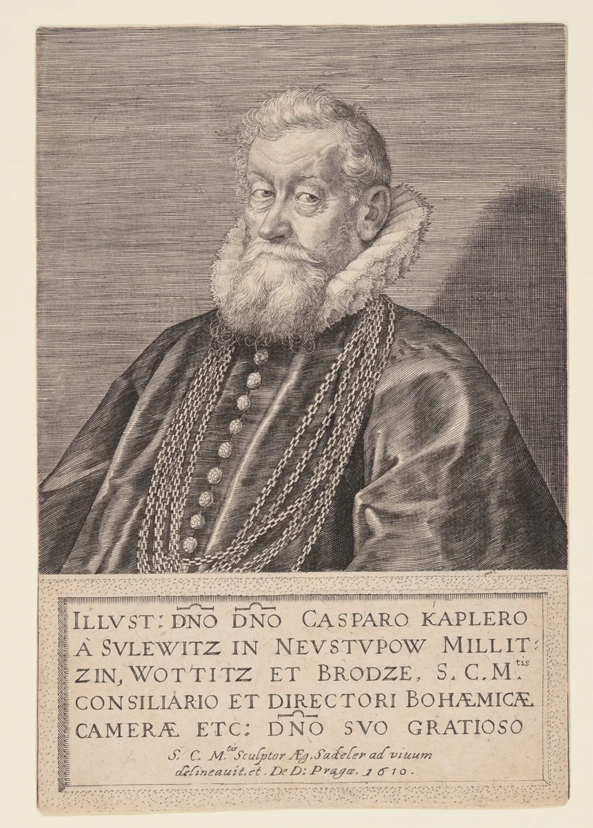 Gaspard Kaplir von Sulewitz, Councilor to the Emperor by Aegidius Sadeler, print, 1610