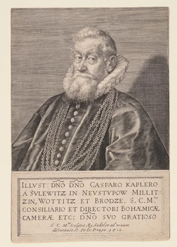 Gaspard Kaplir von Sulewitz, Councilor to the Emperor by Aegidius Sadeler, print, 1610