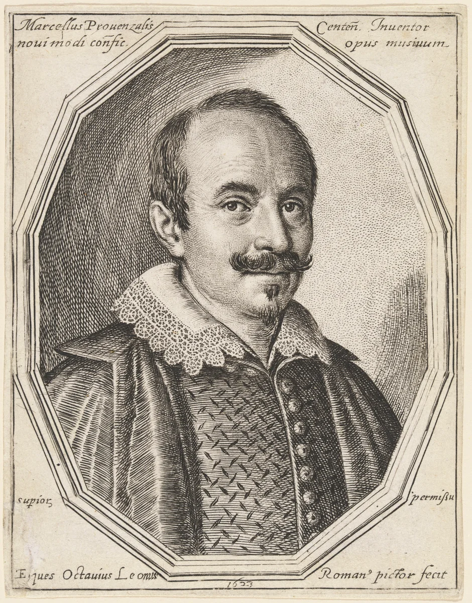 Marcello Provenzale by Ottavio Leoni, print, 1623