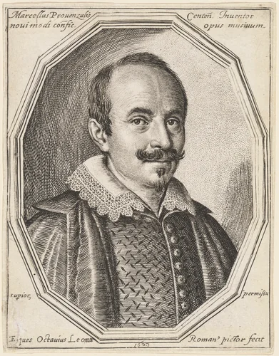 Marcello Provenzale by Ottavio Leoni, print, 1623