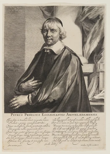 Petrus Proelius by Jan de Visscher, print, 1656-1666