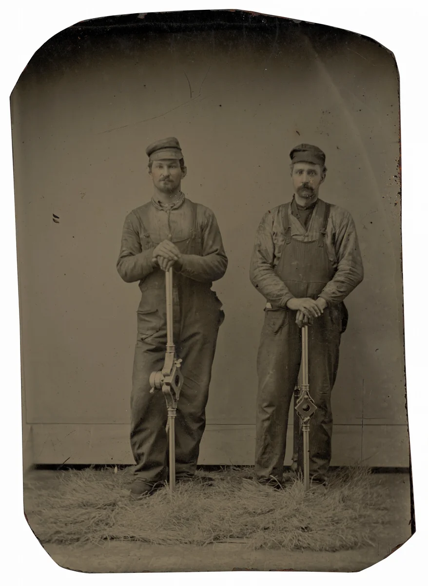 Portrait of Mechanics by American 19th Century, photograph, 1880-1889