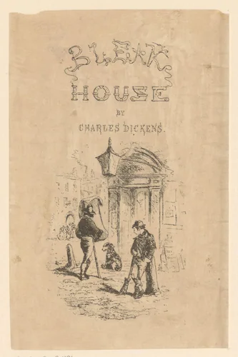 Jongen met bezem leunt tegen een straatpaal by Hablot Knight Browne, print, 1853