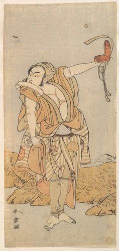 The Second Nakamura Juzo as a Yakko by Katsukawa Shunshô (勝川春章), print, 1773-1774