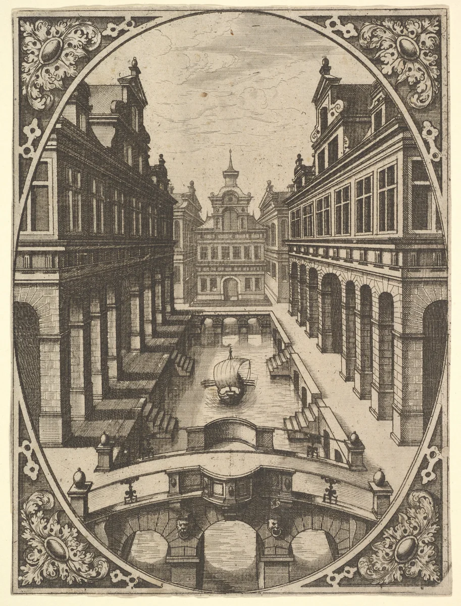 Plate from "Scenographiae..." by Johannes van Doetecum, print, 1555-1565