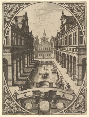 Plate from "Scenographiae..." by Johannes van Doetecum, print, 1555-1565