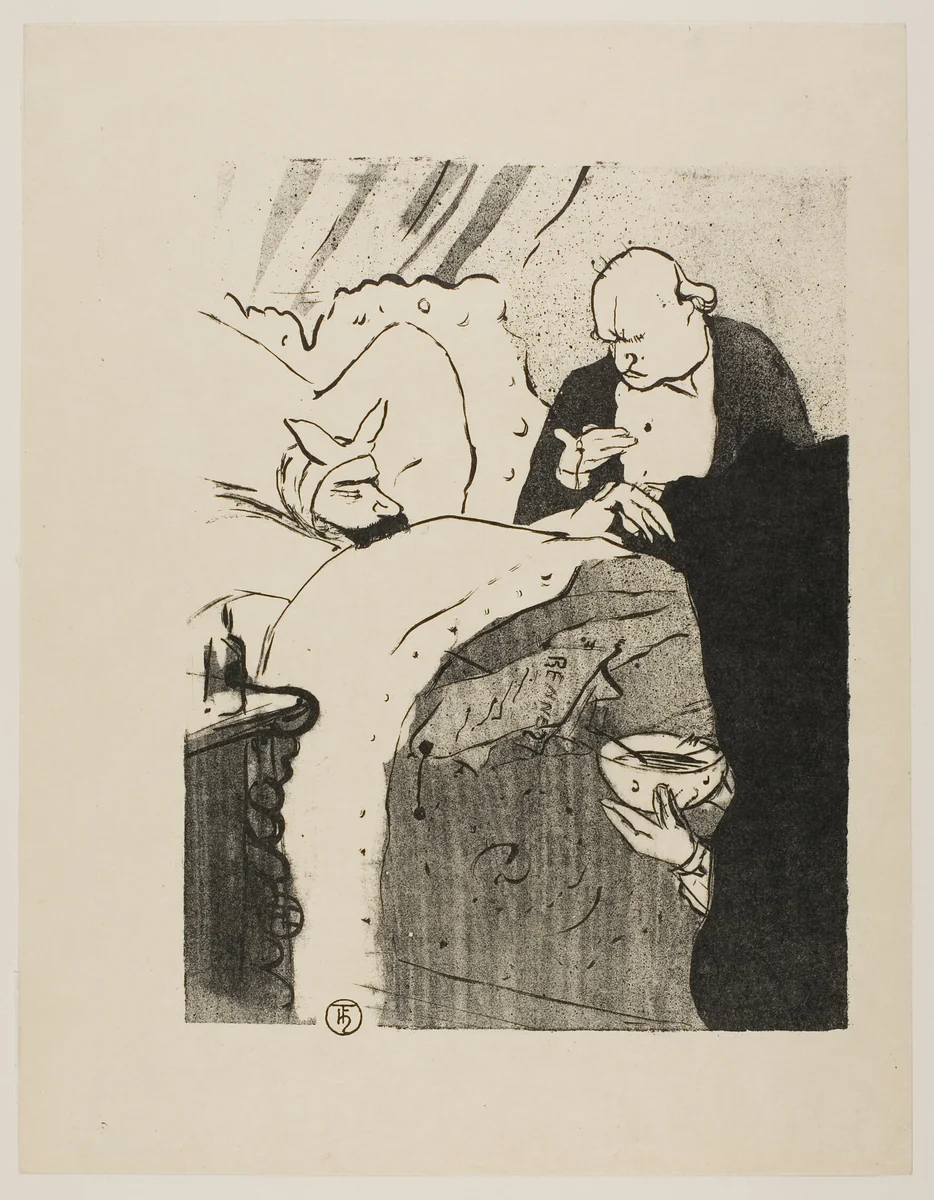Carnot is Sick! by Henri de Toulouse-Lautrec, print, 1893
