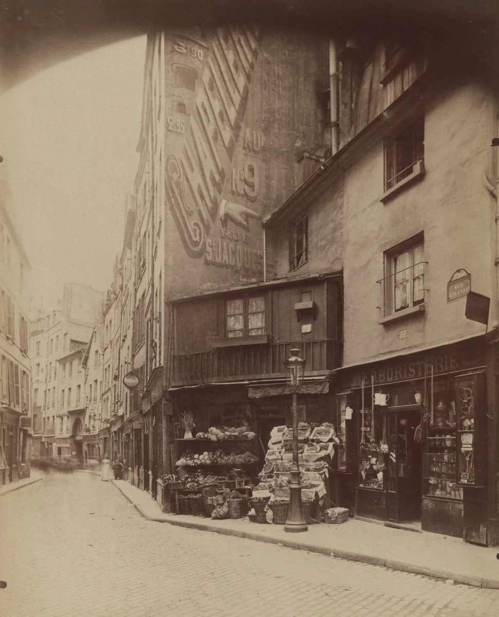 Rue Galande by Eugène Atget, photograph, 1898