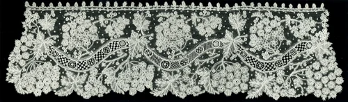 Cuff by Belgium, textile, 1880-1899