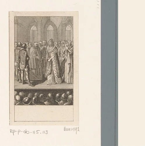 Maria I van Schotland voor het schavot by Daniel Nikolaus Chodowiecki, print, 1790