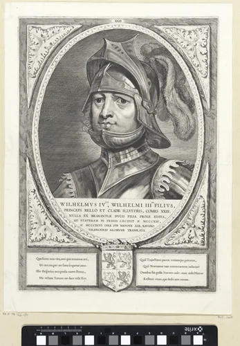 Portret van Willem IV, graaf van Holland by Cornelis Visscher, print, 1650