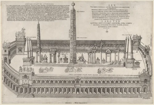 Circus Maximus, from "Speculum Romanae Magnificentiae" by Nicolas Beatrizet, print, 1553
