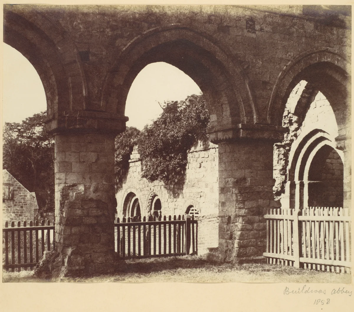 Buildwas Abbey by Alfred Capel-Cure, photograph, 1858