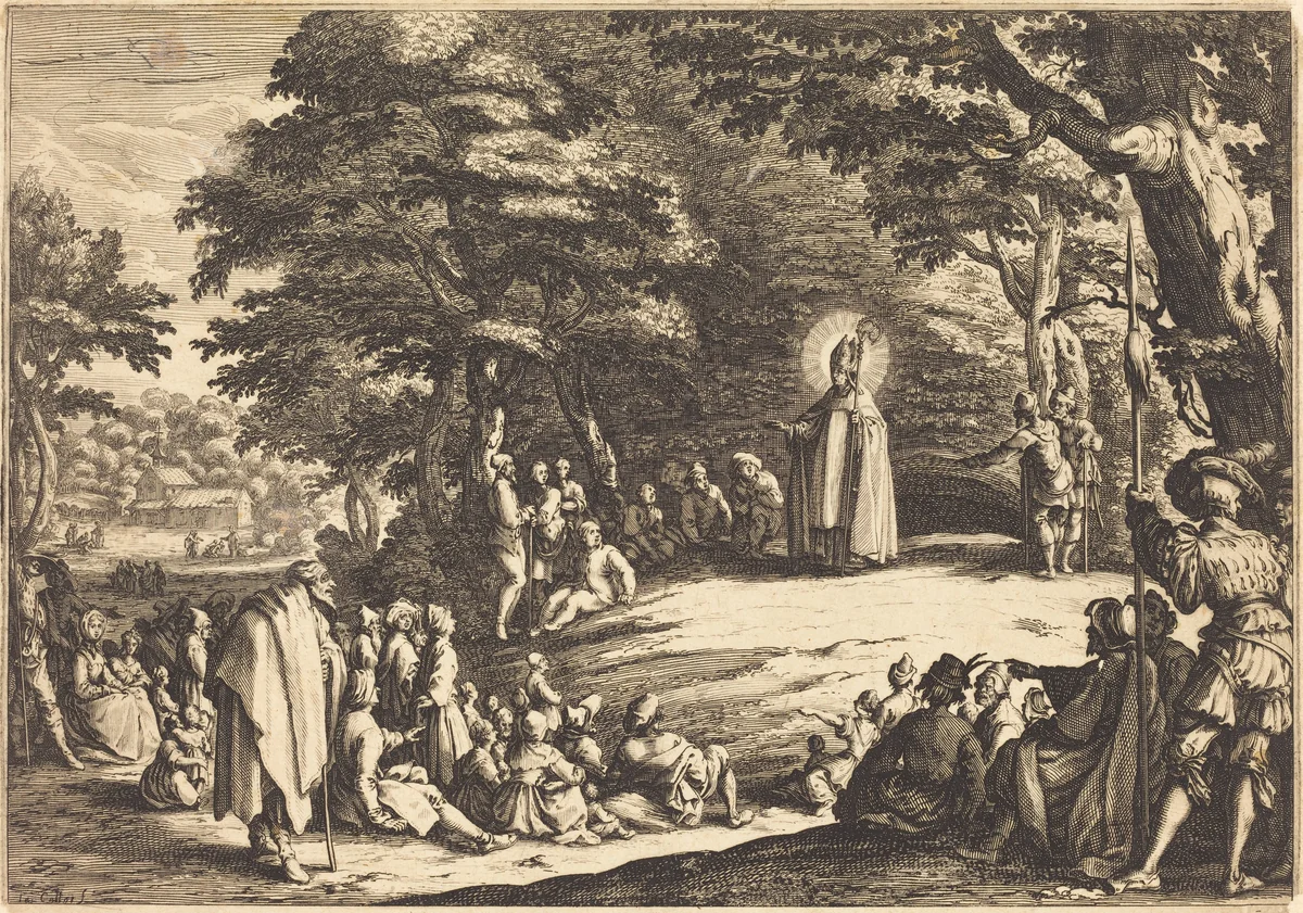 Saint Amond by Jacques Callot, print, 1621