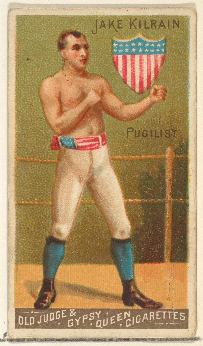 Jake Kilrain, Pugilist, from the Goodwin Champion series for Old Judge and Gypsy Queen Cigarettes by Goodwin & Company, print, 1888