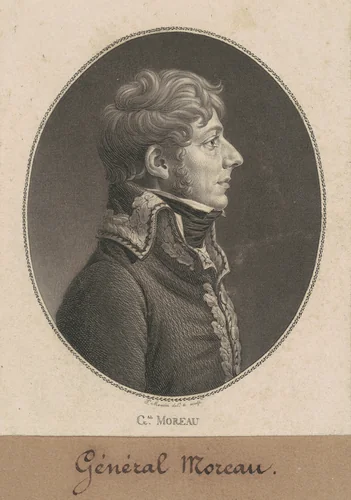 Jean-Victor Moreau by Charles B. J. Févret de Saint-Mémin, print, 1808