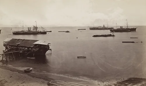 Bay of Panama by Eadweard Muybridge, photograph, 1875