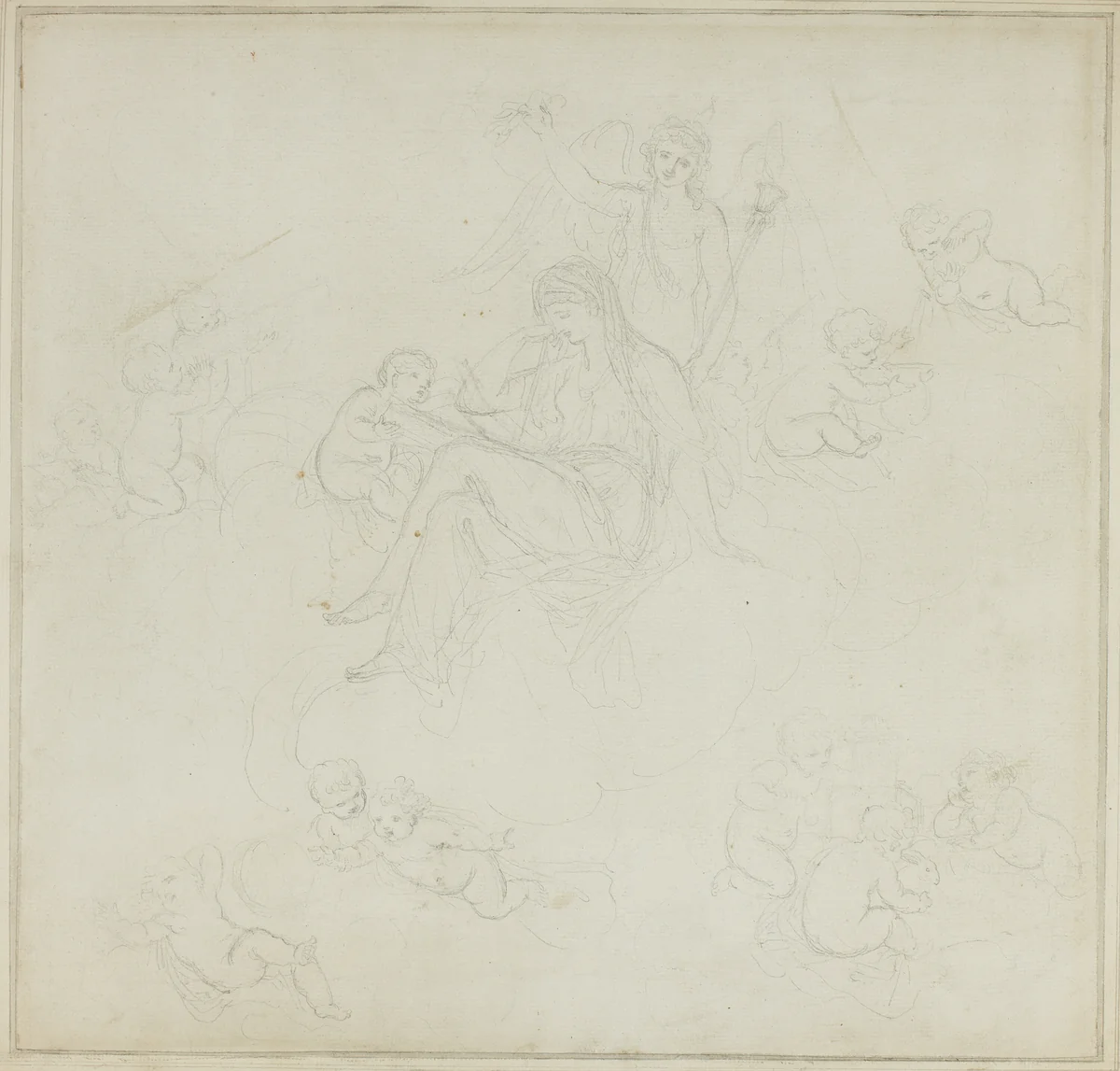 Venus with Putti by Giovanni Battista Cipriani, drawing, 1747-1785