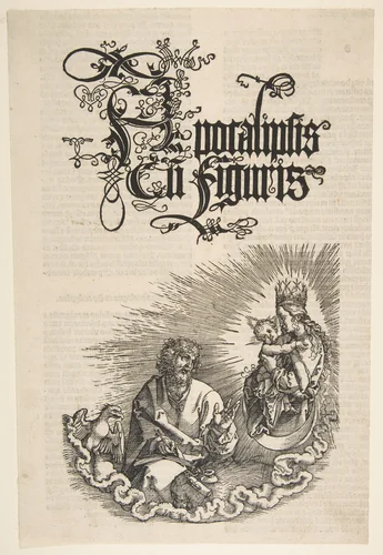 The Virgin and Saint John, from "The Apocalypse" by Albrecht Dürer, print, 1511