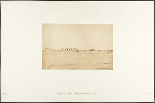 Vue générale des Ruines de Louxor, prise de l'Ouest (Thèbes) by Maxime Du Camp, photograph, 1849-1850