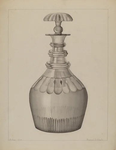 Carafe by Samuel O. Klein, index of american design, 1936