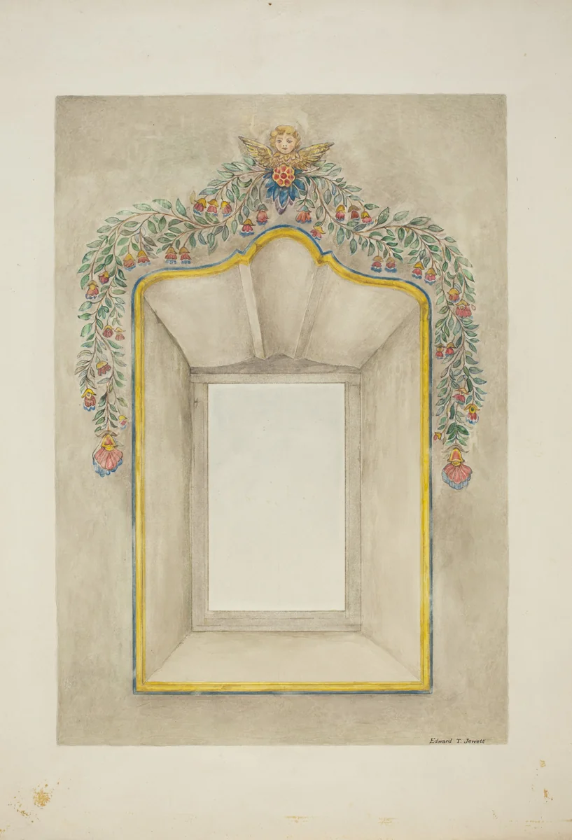 Wall Painting by Edward Jewett, index of american design, 1940