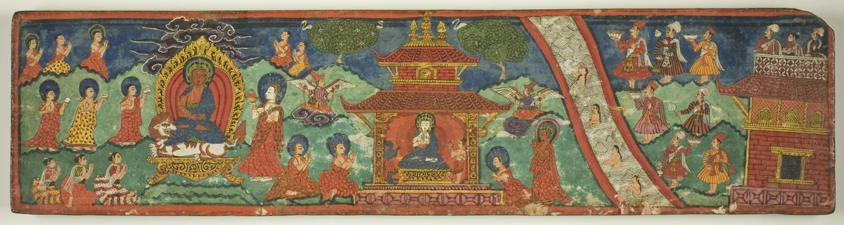 One of a Pair of Magical Charms (Dharani) Manuscript Covers by Nepal, manuscript, 1701-1800