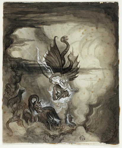 Descent to Hell by Henry Fuseli
Theodore Matthias von Holst, drawing, 1760-1850