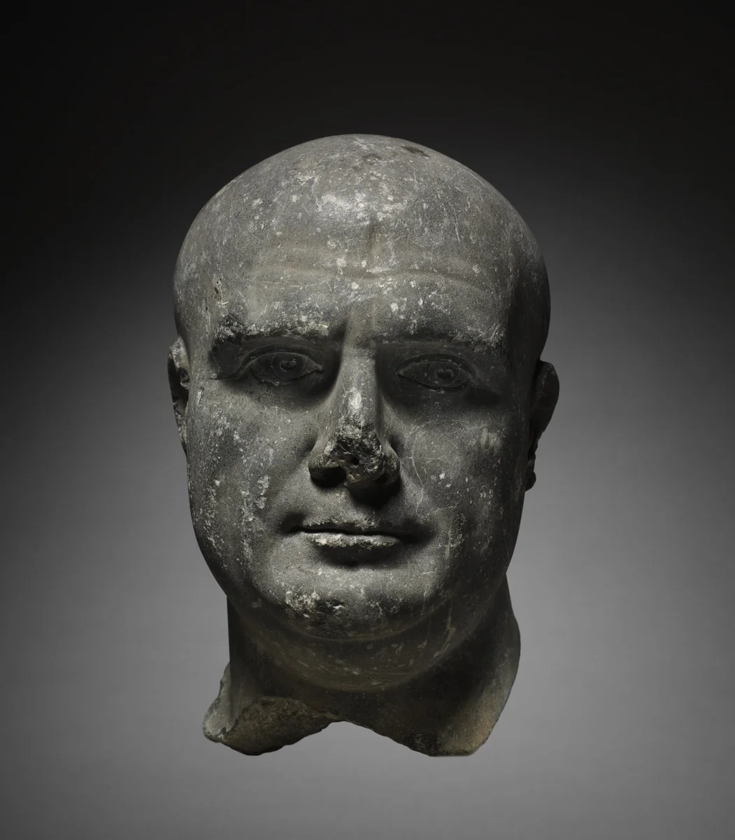 Portrait Head of a Priest of Isis by Unknown, other, 100-199