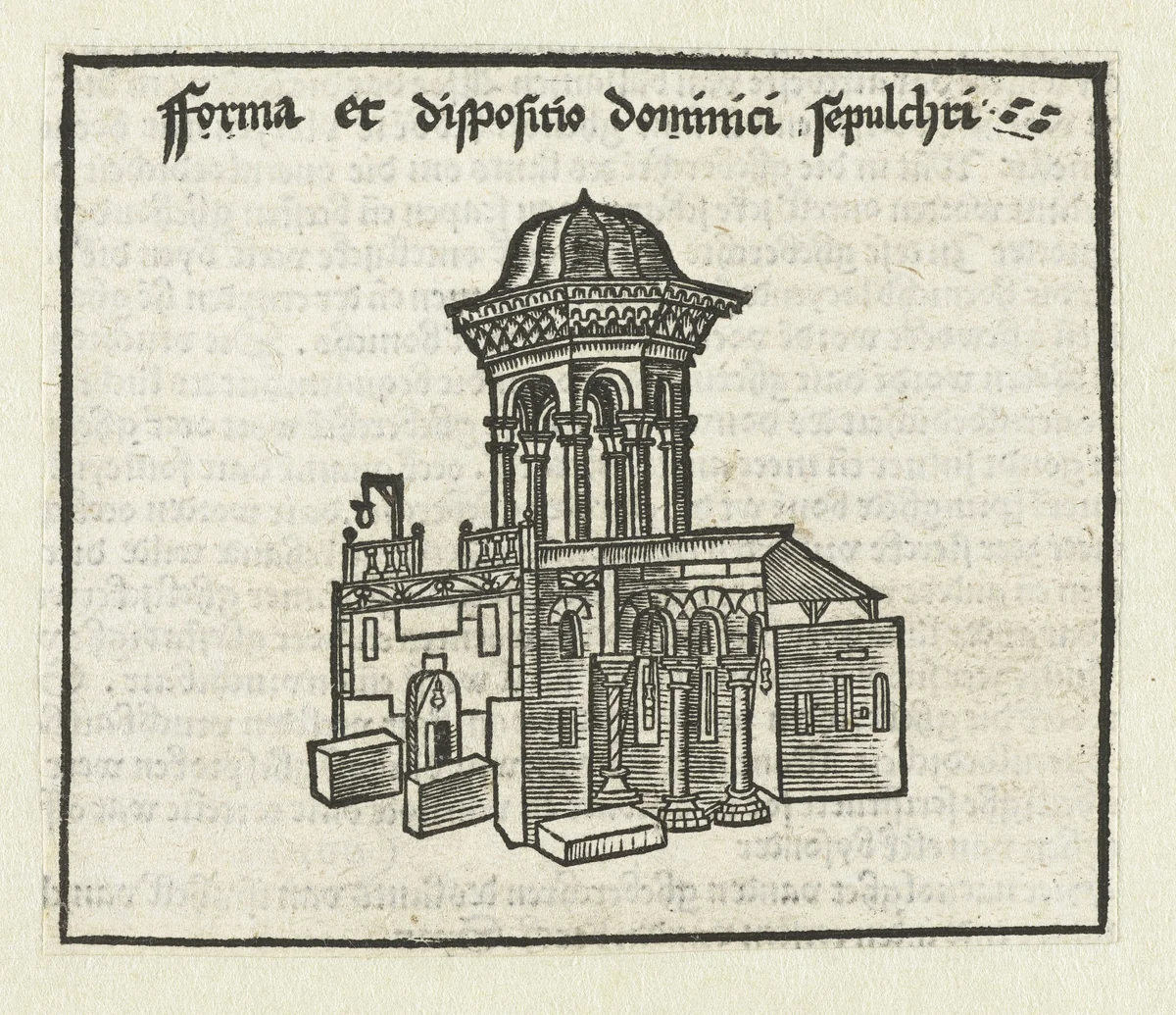 Heilige graf by Erhard Reuwich, print, 1486-1488