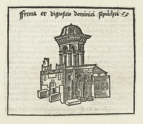 Heilige graf by Erhard Reuwich, print, 1486-1488