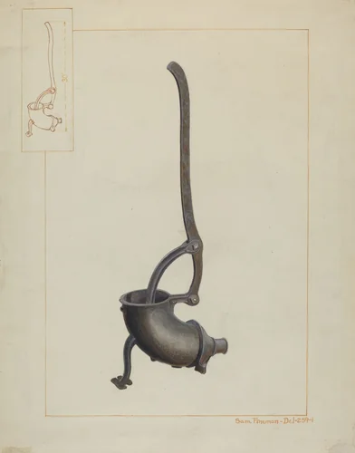 Sausage Stuffer by Samuel Fineman, index of american design, 1935-1942