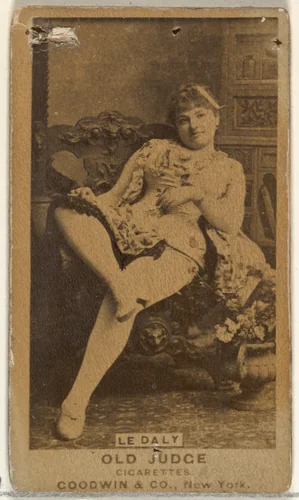 Le Daly, from the Actors and Actresses series (N171) for Old Judge Cigarettes by Goodwin & Company, photograph, 1886-1890