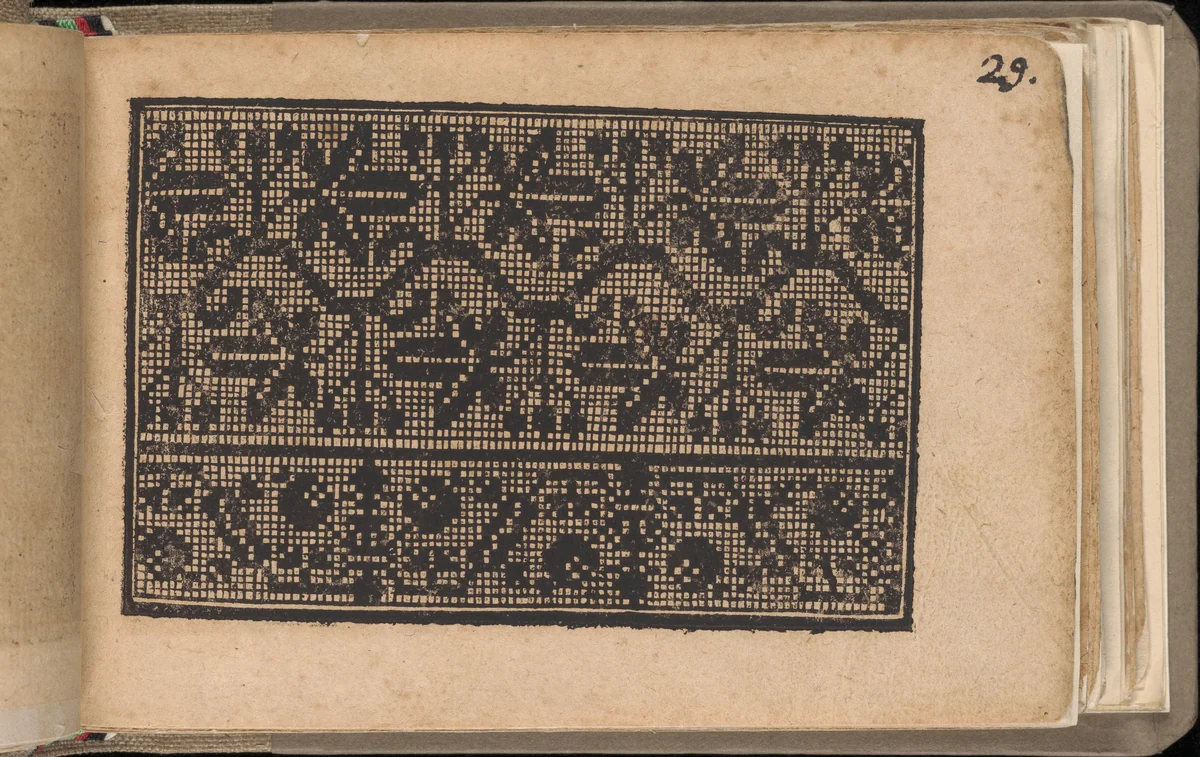 Schön newes Modelbuch (Page 29r) by Sigismundus Latomus, book, 1608