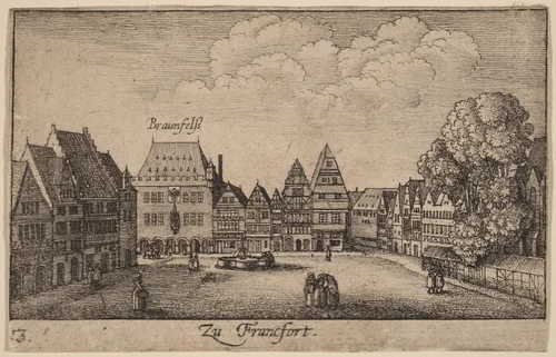 Frankfort by Wenceslaus Hollar, print, 1635