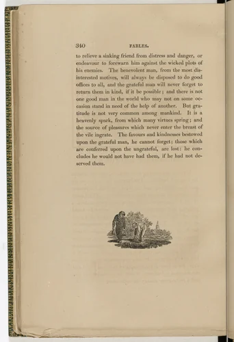 Tailpiece (page 340) from The Fables of Aesop by Thomas Bewick, illustrated book, 1818