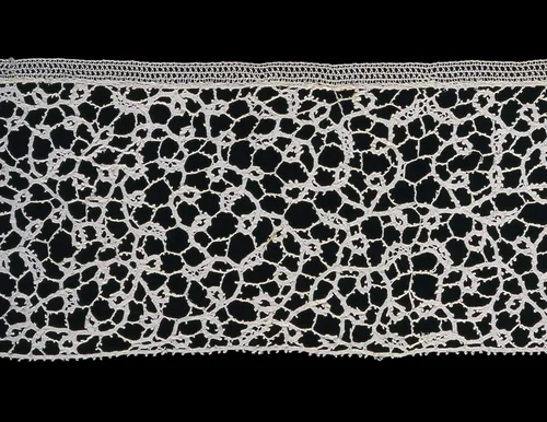 Border (From an Insertion) by Italy, textile, 1690-1710