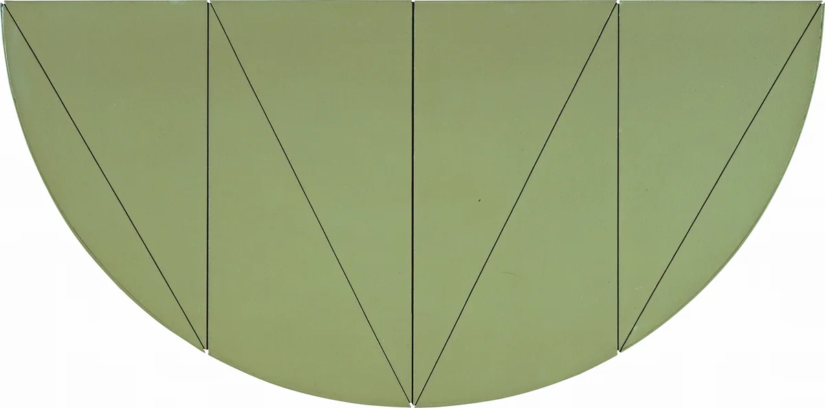 1/2 V Series (Medium Scale) by Robert Mangold, painting, 1969
